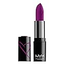 NYX PROFESSIONAL MAKEUP Shout Loud Satin Lipstick, Infused With Shea Butter - Emotion (Bright Purple-Pink)