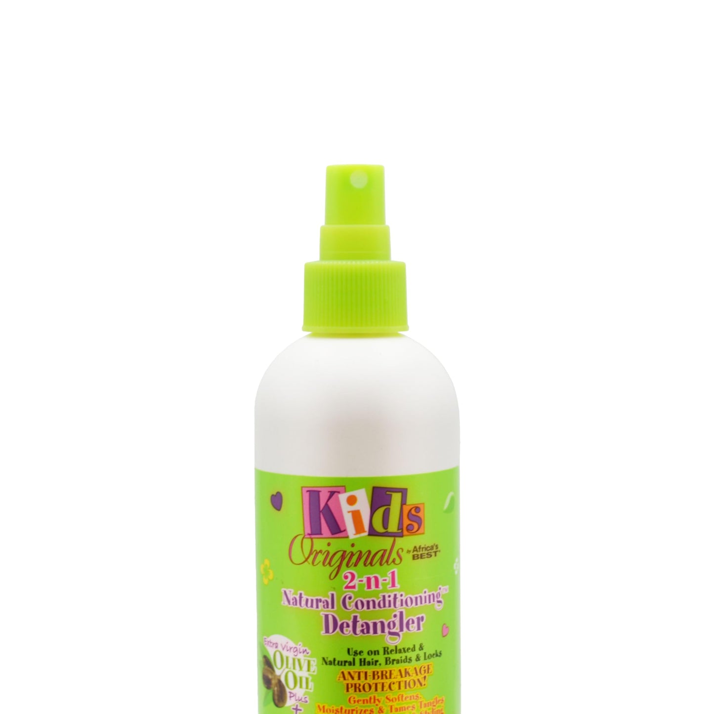 Originals by Africa's Best Kids 2-n-1 Natural Conditioning Detangler, 12oz Bottle, Formulated with Extra Virgin Olive Oil, For Natural, Texturized, or