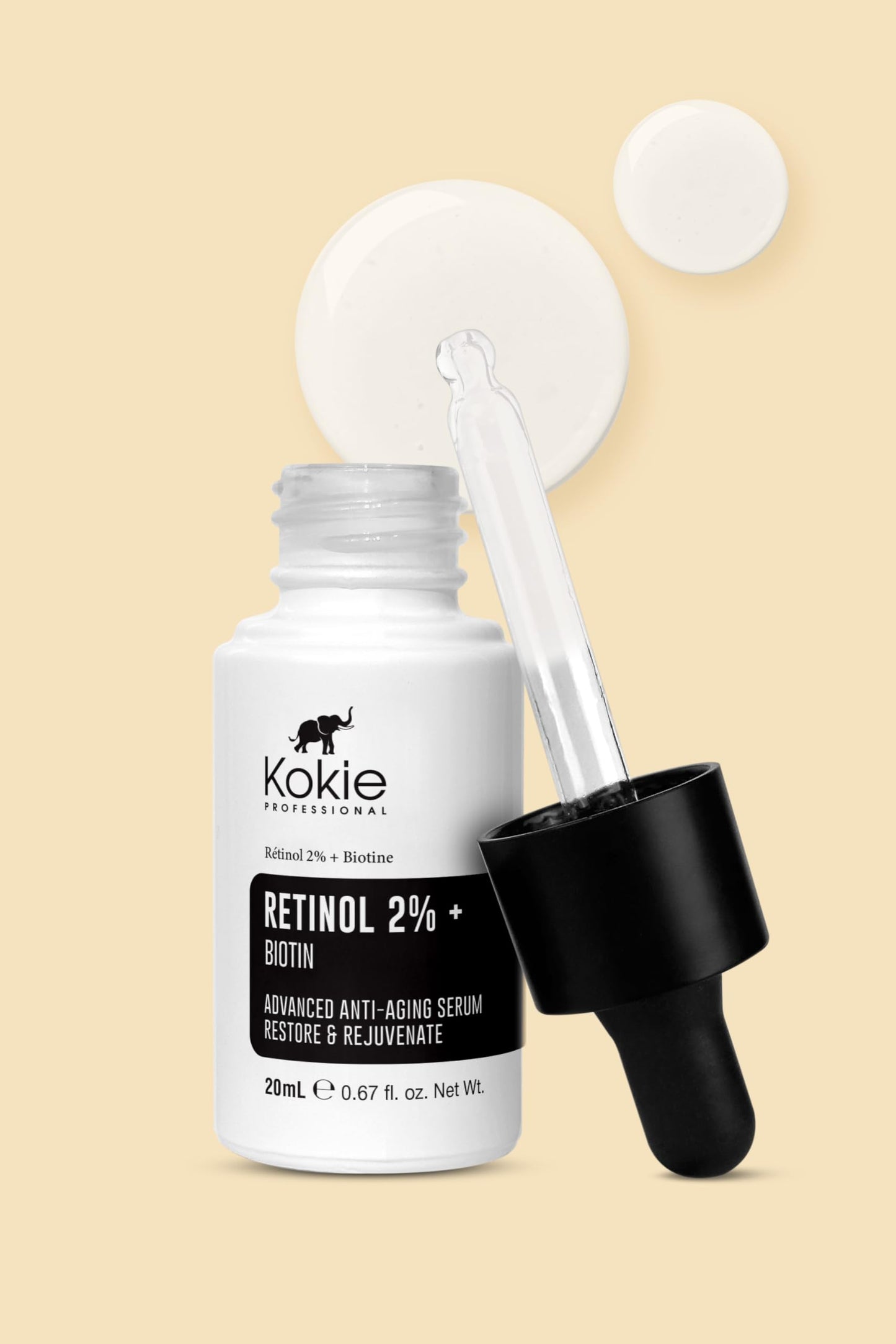 Kokie Retinol 2% + Biotin Serum