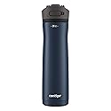 Contigo Ashland 2.0 Leak-Proof Water Bottle with Lid Lock and Angled Straw, Dishwasher Safe, Interchangeable Lid, 24oz, Blueberry