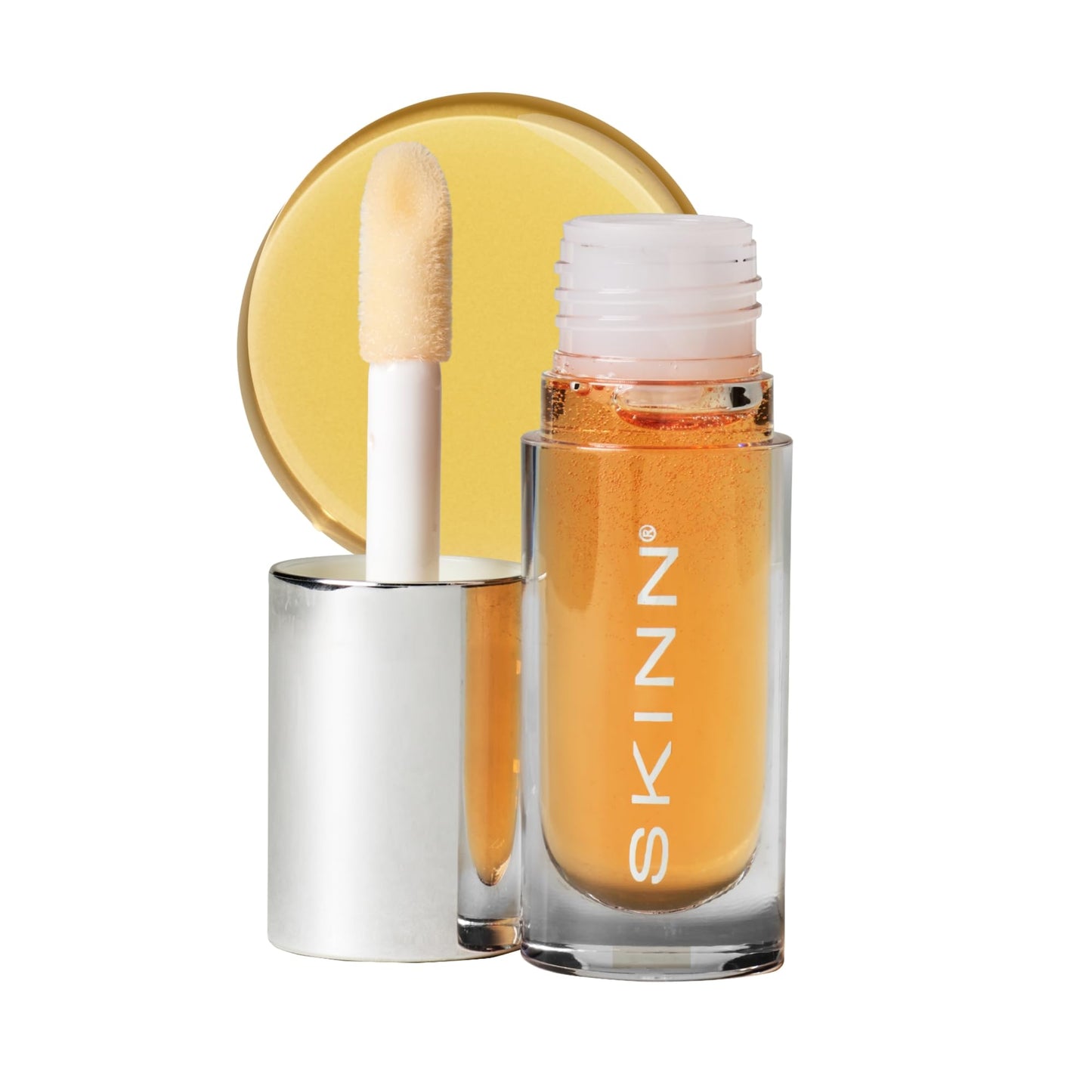 SKINN Luminous Golden Lip Oil - Support Collagen Production, Smooth Lines & Soothe Dry Cracked Lips - Hydrating Lip Gloss & Oils Improves Elasticity