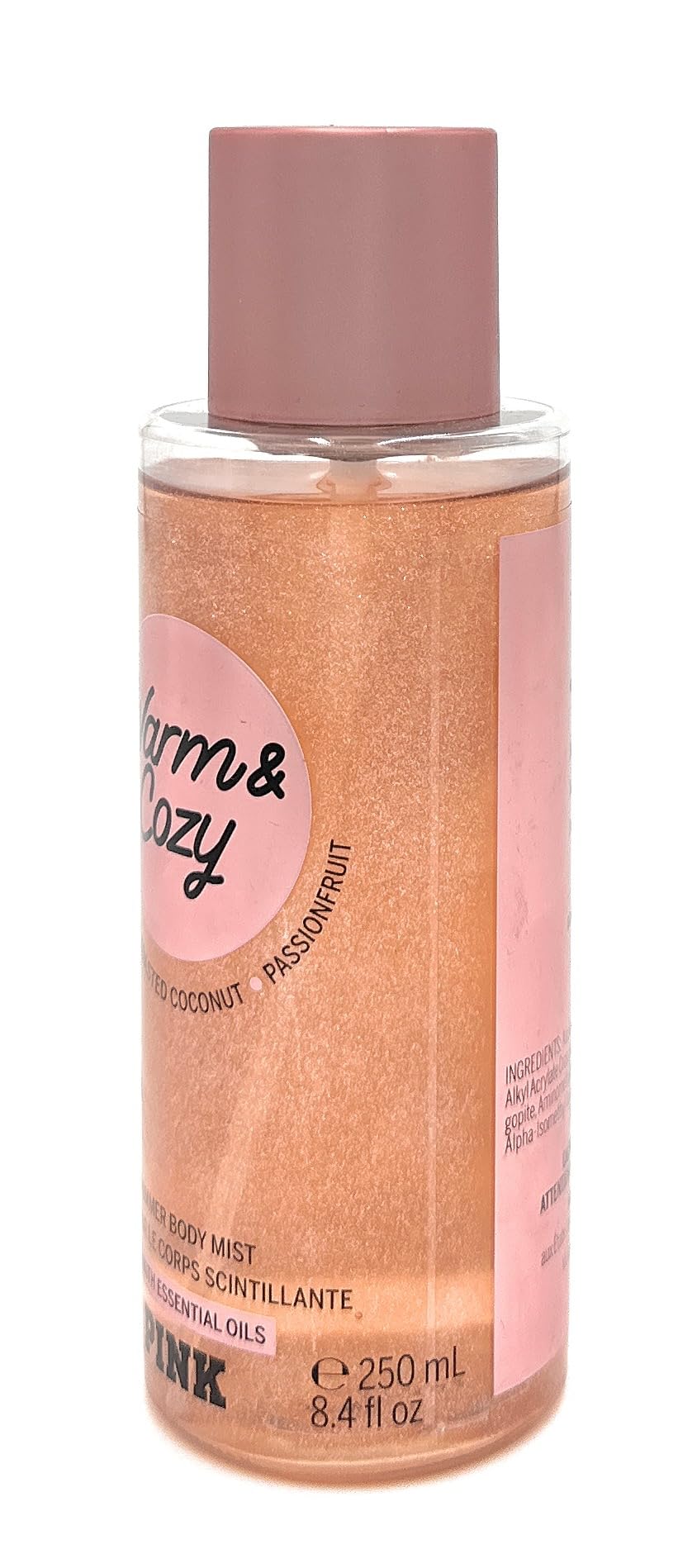 Victoria's Secret Pink Warm & Cozy Shimmer Scented Body Mist 8.4 Fluid Ounce Spray