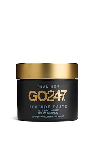 GO247 Texture Paste - Strong Hold, Matte Finish Styling Paste for Men - Adds Volume, Texture & Definition - Long-Lasting Control Without Shine - Ideal