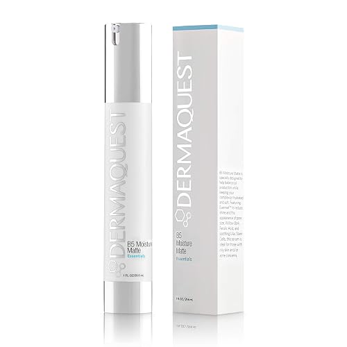 DermaQuest Essential B5 Moisture Matte - Face Moisturizer for Oily & Acne Prone Skin - 5% Hyaluronic Acid Women & Mens Moisturizer - Reduces Oil