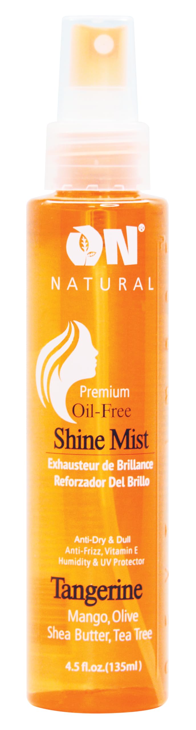 On Organic Natural Premium Oil-Free Weave & Wig Shine Mist, Tangerine 4.5 oz