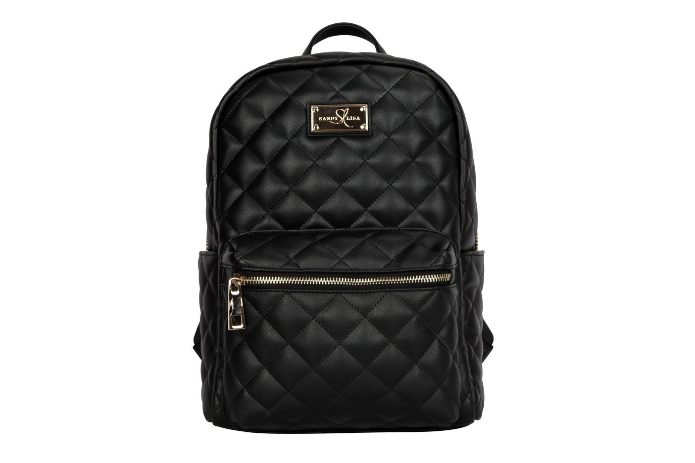 SANDY LISA Backpack Bag Designer Lightweight Gold Trim Women Laptop Compartment
