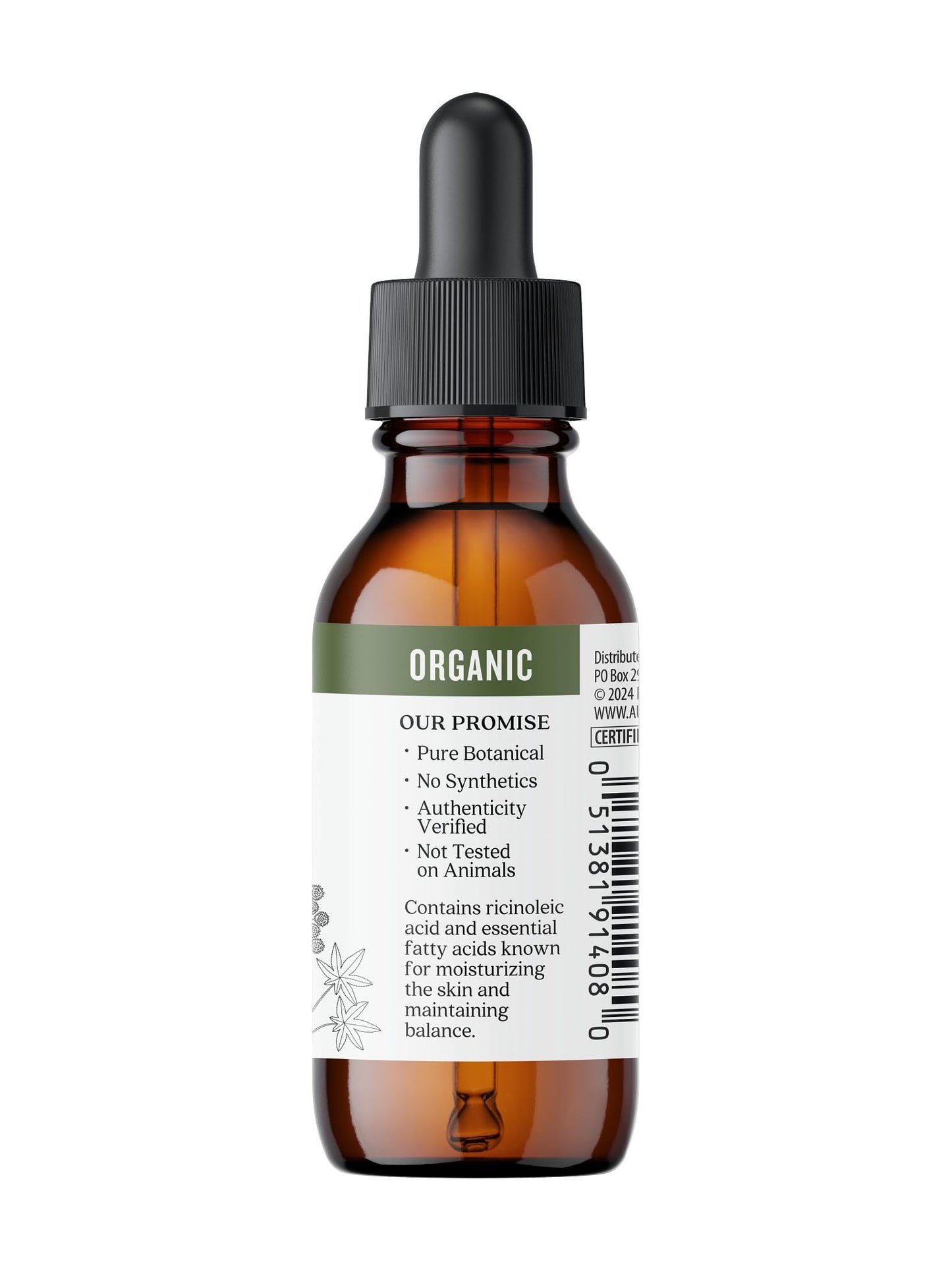 Aura Cacia Organic Castor Oil 1 fl. oz.