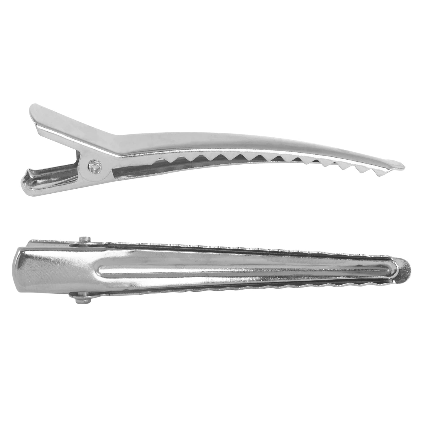 Super Z Outlet 4.5cm Silver Alligator Teeth Prongs Clips Holders for Hair Care, Arts & Crafts Projects, Dry Hanging Clothing, Office Paper Document