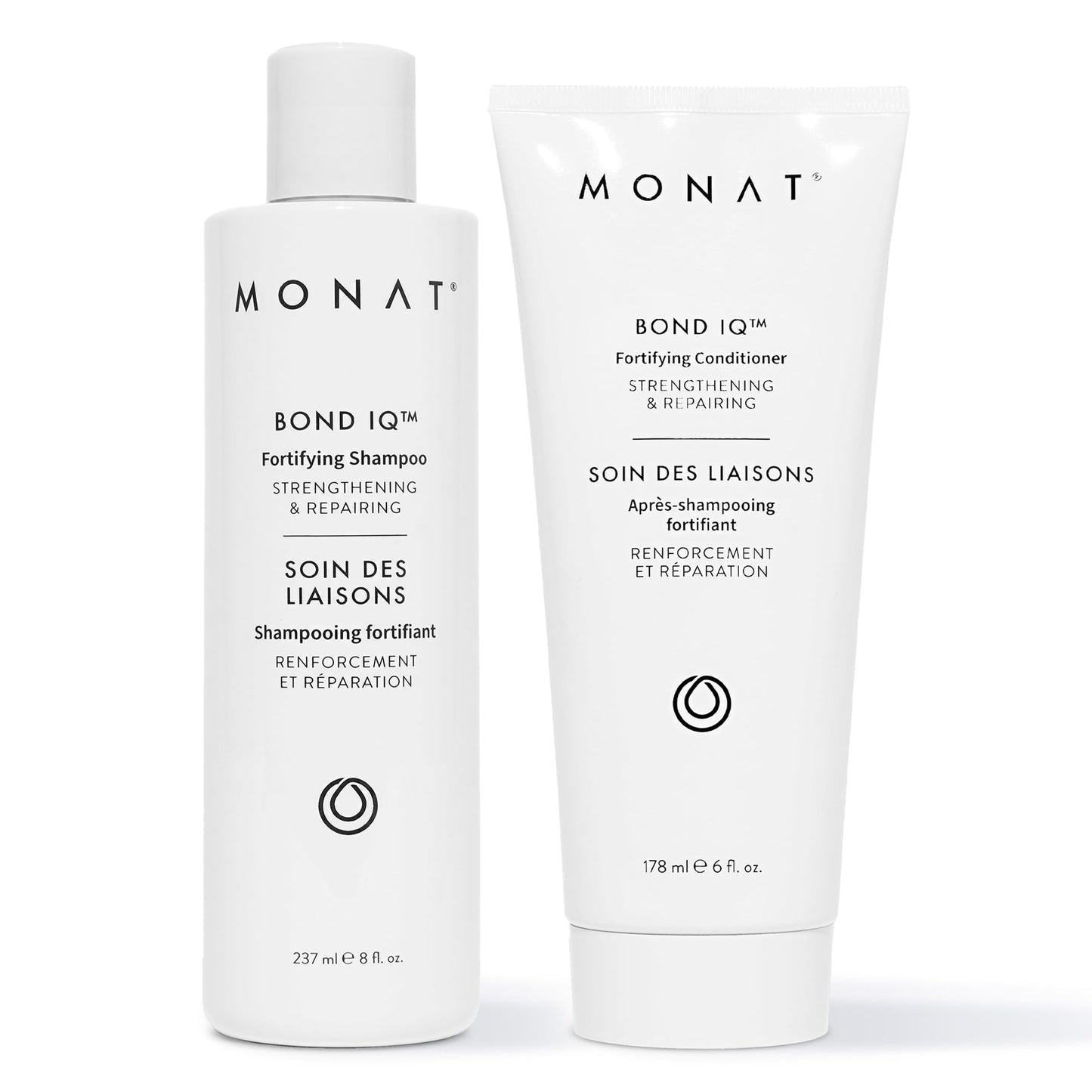 MONAT BOND IQ™ Shampoo & Conditioner Set - Strengthening & Repairing Duo with Biomimetic Peptide Technology, Lupin Protein & Baobab Extract