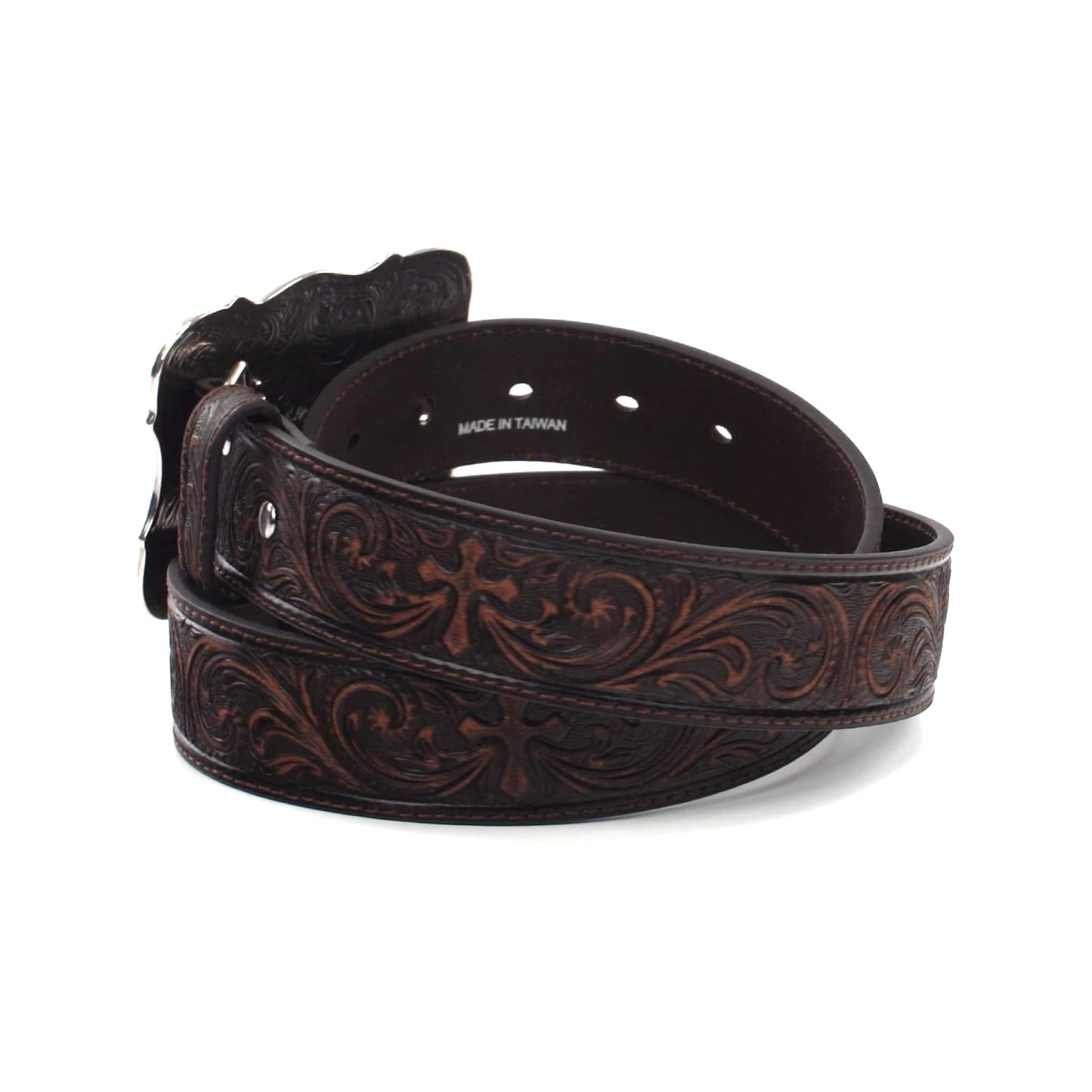 M&F Western Tooled Cross Brown MD (34" Waist)