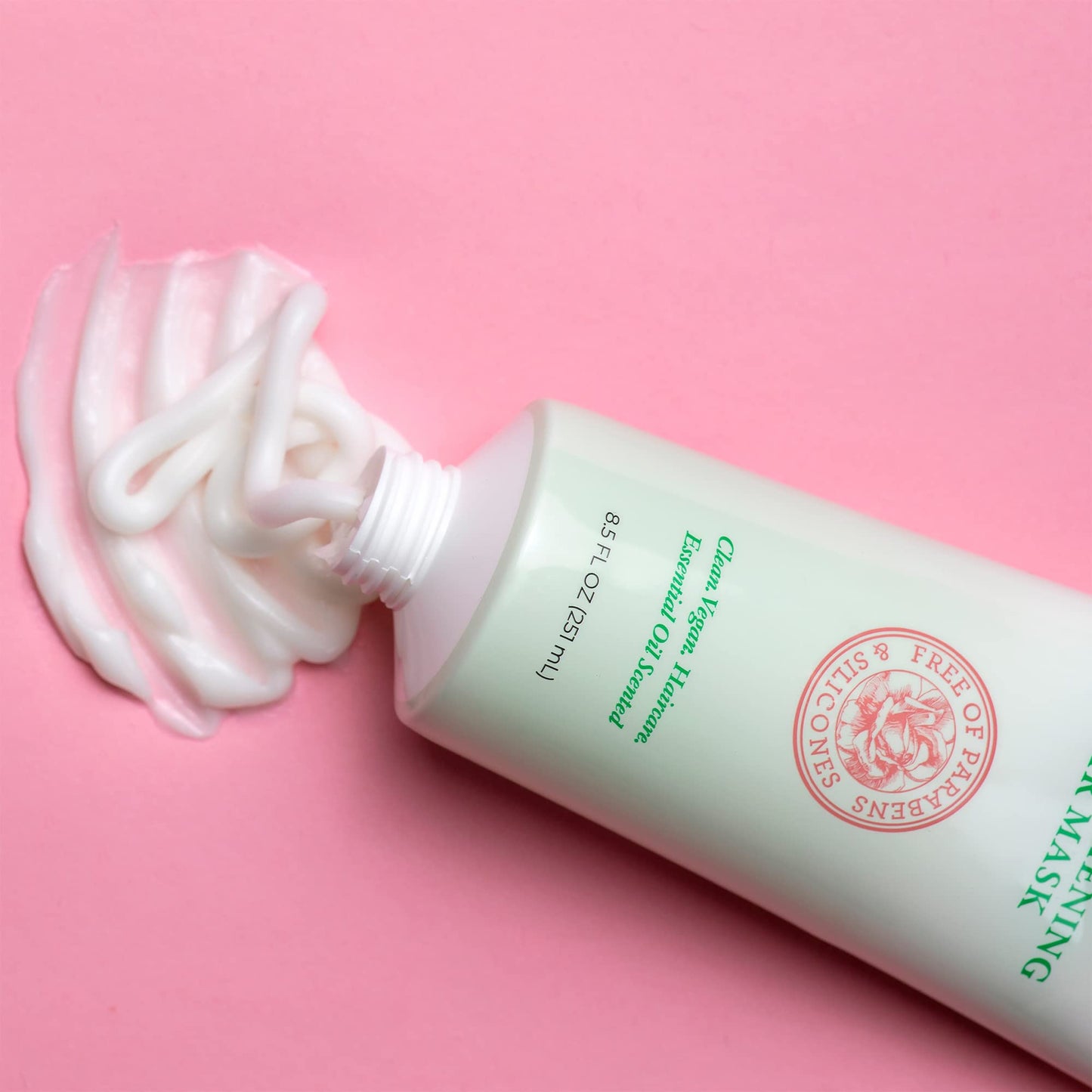 Camille Rose Rosemary Oil 5-Minute Deep Strengthening Hair Mask and Conditioner, with Natural Castor, Peppermint, and Rosemary Oils for Hair Growth