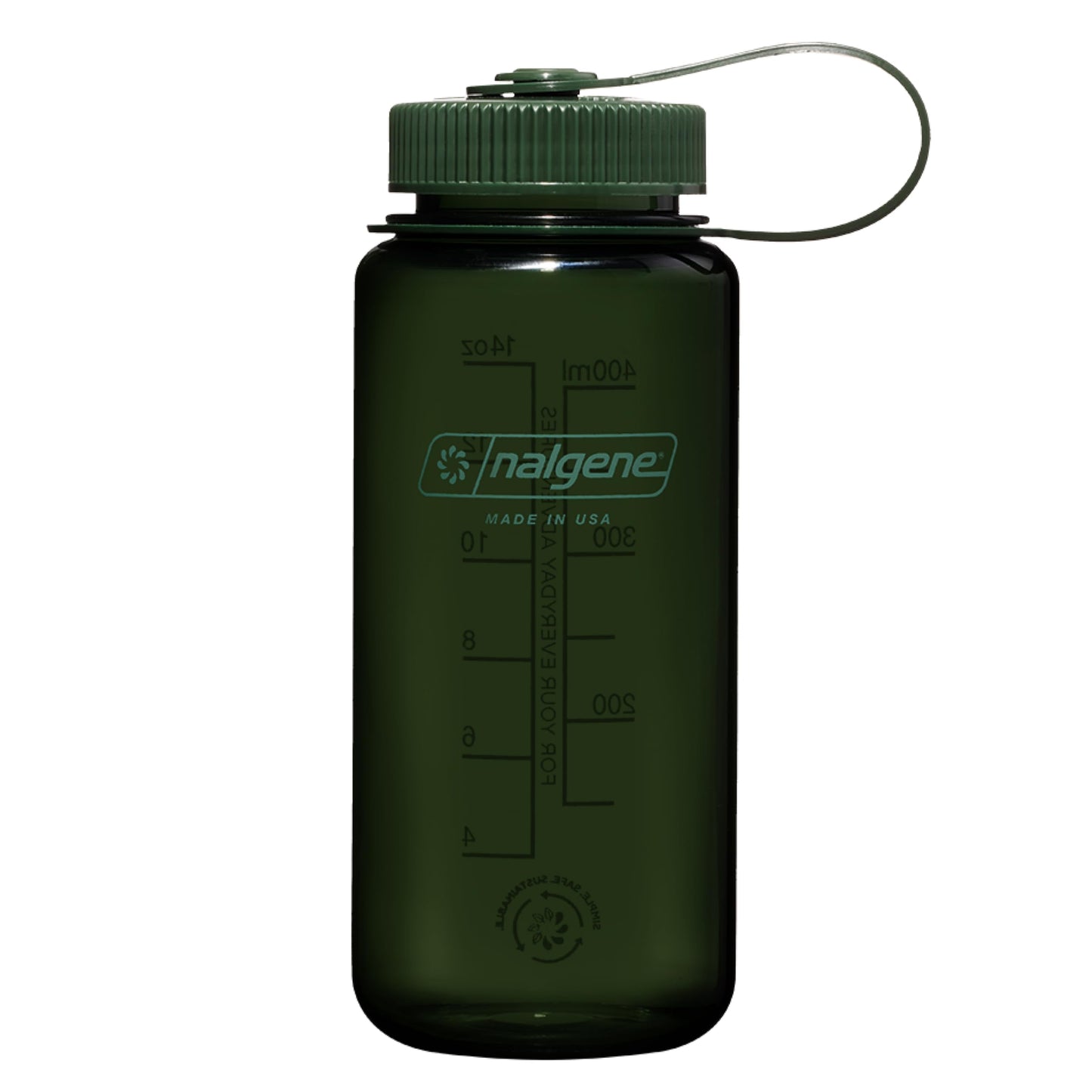 Nalgene Sustain Tritan BPA-Free Water Bottle Made with Material Derived from 50% Plastic Waste (using ISCC certified mass balance), 16 OZ, Wide…