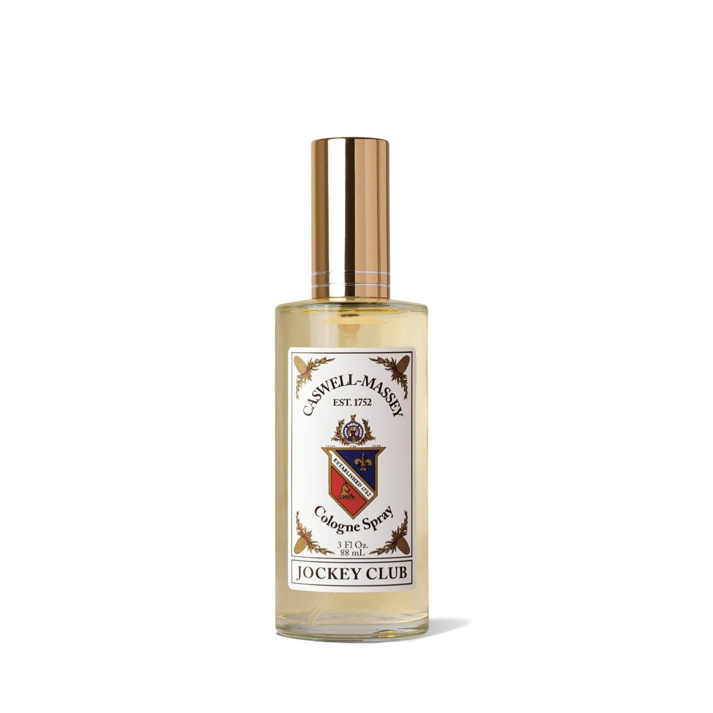 Caswell-Massey Jockey Club Cologne Spray, Aromatic Blend of Amber, Bergamot & Jasmine, Scented Cologne Spray For Men & Women, 3 Oz