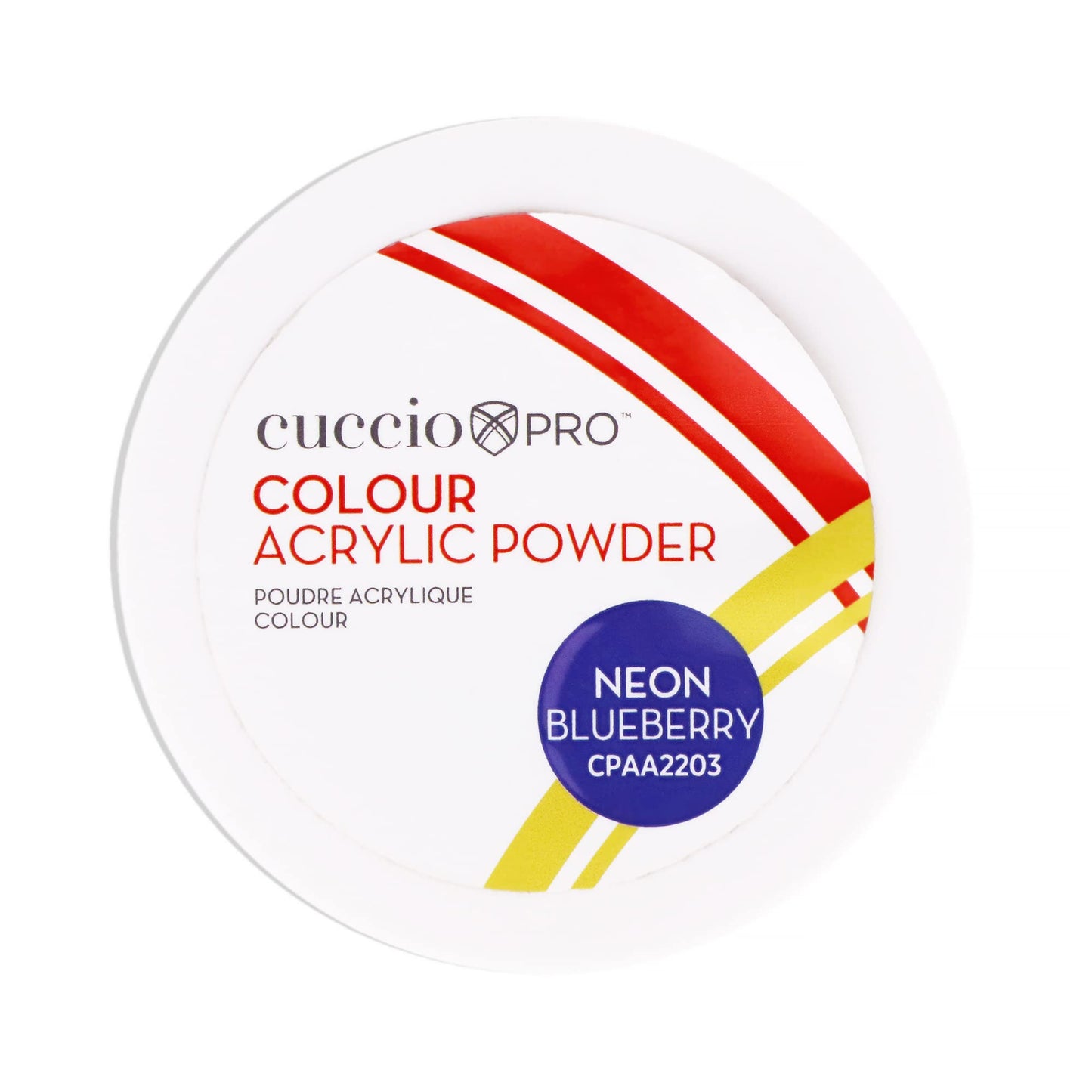 Colour Acrylic Powder - Neon Blueberry by Cuccio PRO for Women - 1.6 oz Acrylic Powder Beauty & Personal Care Cuccio