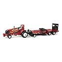 TOMY Case IH 1/32 Hot Shot Pullback Pulling Tractor with Sled 47550