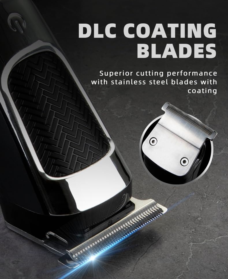 Professional Hair Clippers for Men, Cordless & Corded Barber Rechargeable for Cutting, Beard and Body Grooming Kit for Household,9000RPM, 4 Limit Beauty and Personal Care QDKVTNDJZ