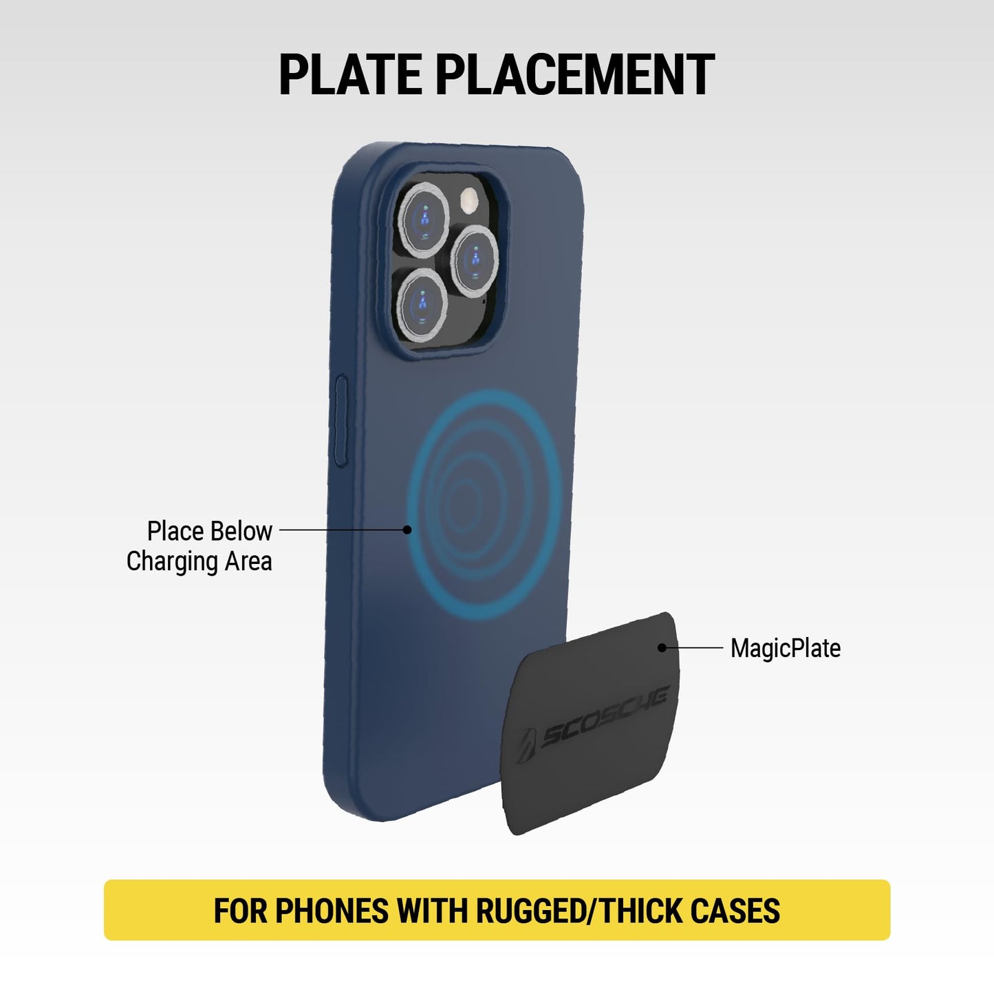 Scosche MAGRKSRI MagicMount Replacement Metal Plate Kit for Phone, Metal Plates for Magnetic Mount Cell Phone Holder for Car, Universal with All…