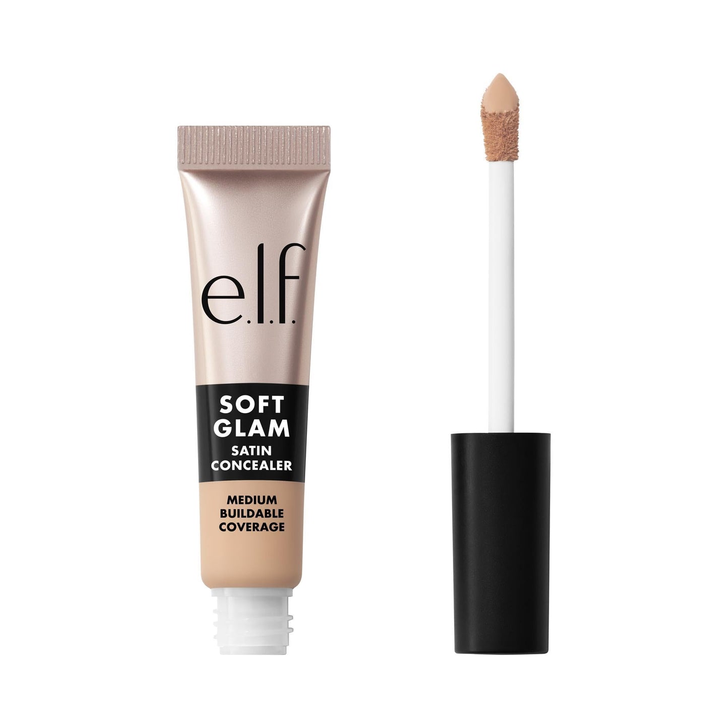 e.l.f. Soft Glam Satin Concealer, Medium Coverage For Blemishes & Under-Eye, Crease-Resistant, Long Lasting, Vegan & Cruelty-Free, 20 Light Cool