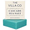 The Villa Co - Cascade Sea Salt | 4.5oz Exfoliating Body Bar for Men | Artisan Made in USA | Natural Ingredients | Sea Salt | Refined in Simplicity Beauty & Personal Care The Villa Co