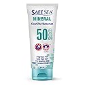 Safe Sea Zinc Oxide Sunscreen SPF50 | Clear Mineral Face Sunscreen | Anti-Jellyfish Sting Protective Lotion | Coral Reef Safe | Travel Size - 2Oz
