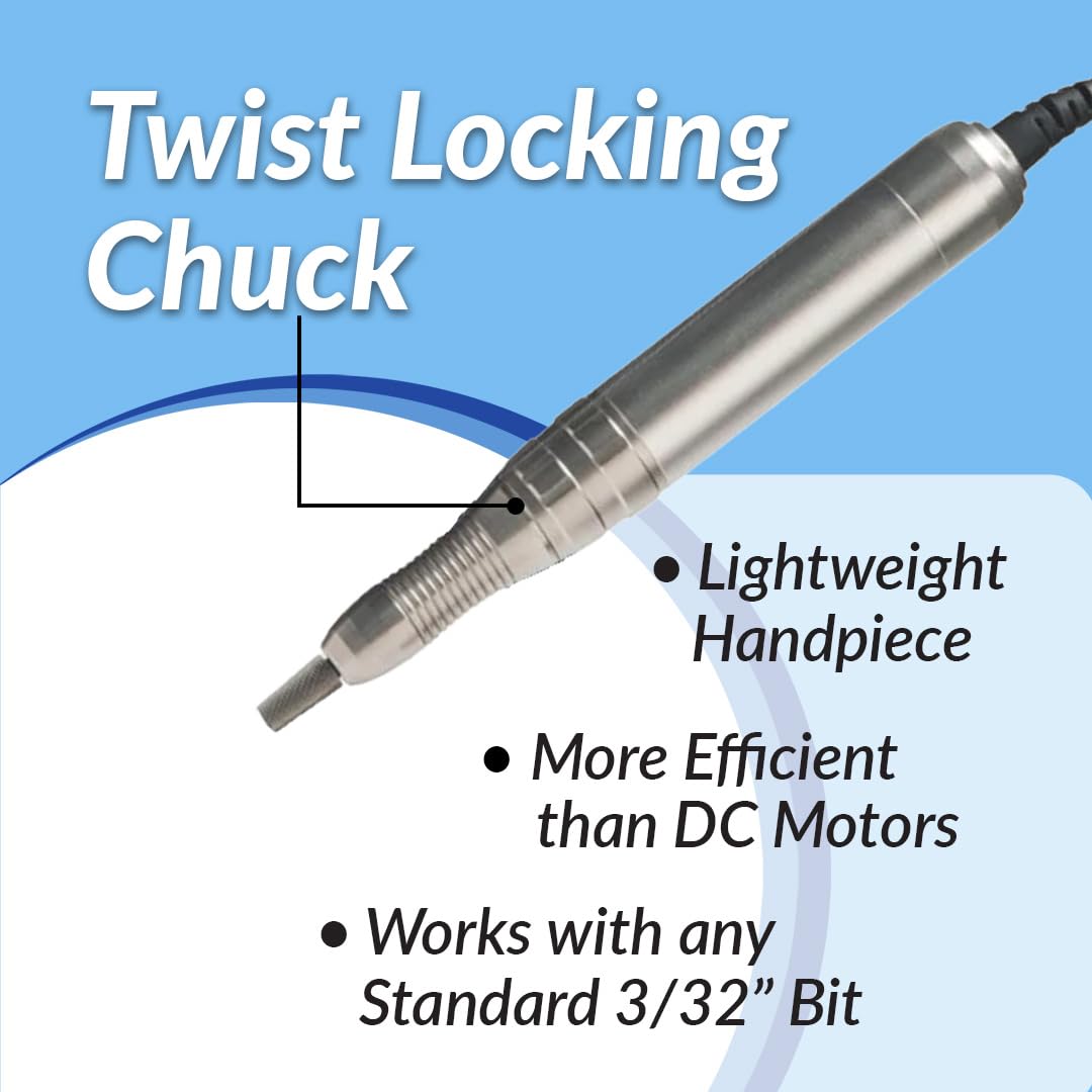 Tec-Pro Portable & Rechargeable Nail Drill | TEC-PRO-WHT Beauty & Personal Care Medicool
