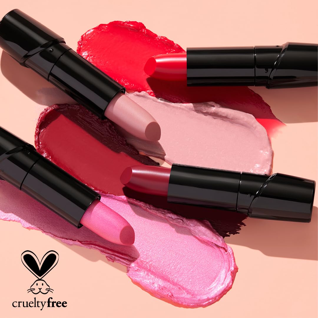wet n wild Silk Finish Lipstick, Hydrating Rich Buildable Lip Color, Formulated with Vitamins A,E, & Macadamia for Ultimate Hydration, Cruelty-Free