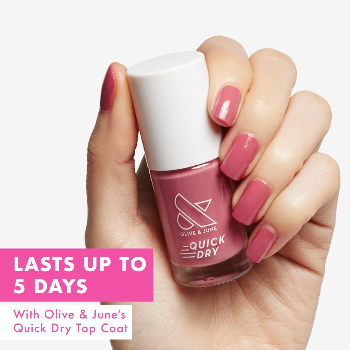 Olive & June Quick Dry Nail Polish | Instant, Fast-Drying, Smudgeproof Color | 15-free, Vegan, Cruelty-Free Formula | Lasts up to 5 Days | Beauty & Personal Care Olive & June