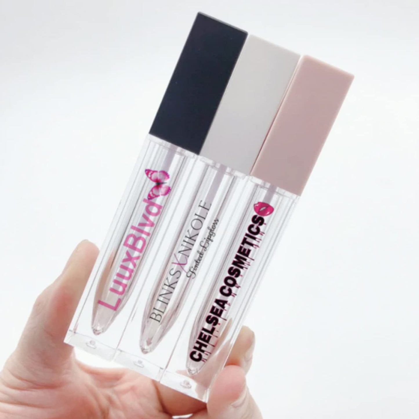 Customized 100 Pieces Clear Labels Private Personalized Lip Gloss Cosmetics etc. Waterproof Sticker. (3.5 X 6CM)