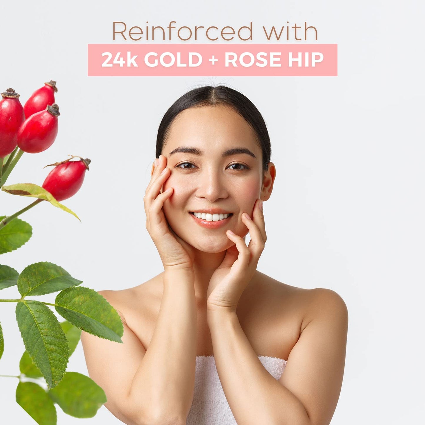 Skin Aesthetics Rose Gold Peel-Off Face Mask - Unclogs Pores, Removes Oil & Dirt, Tightens Skin, Blackhead Remover - Dermatologist Tested Korean