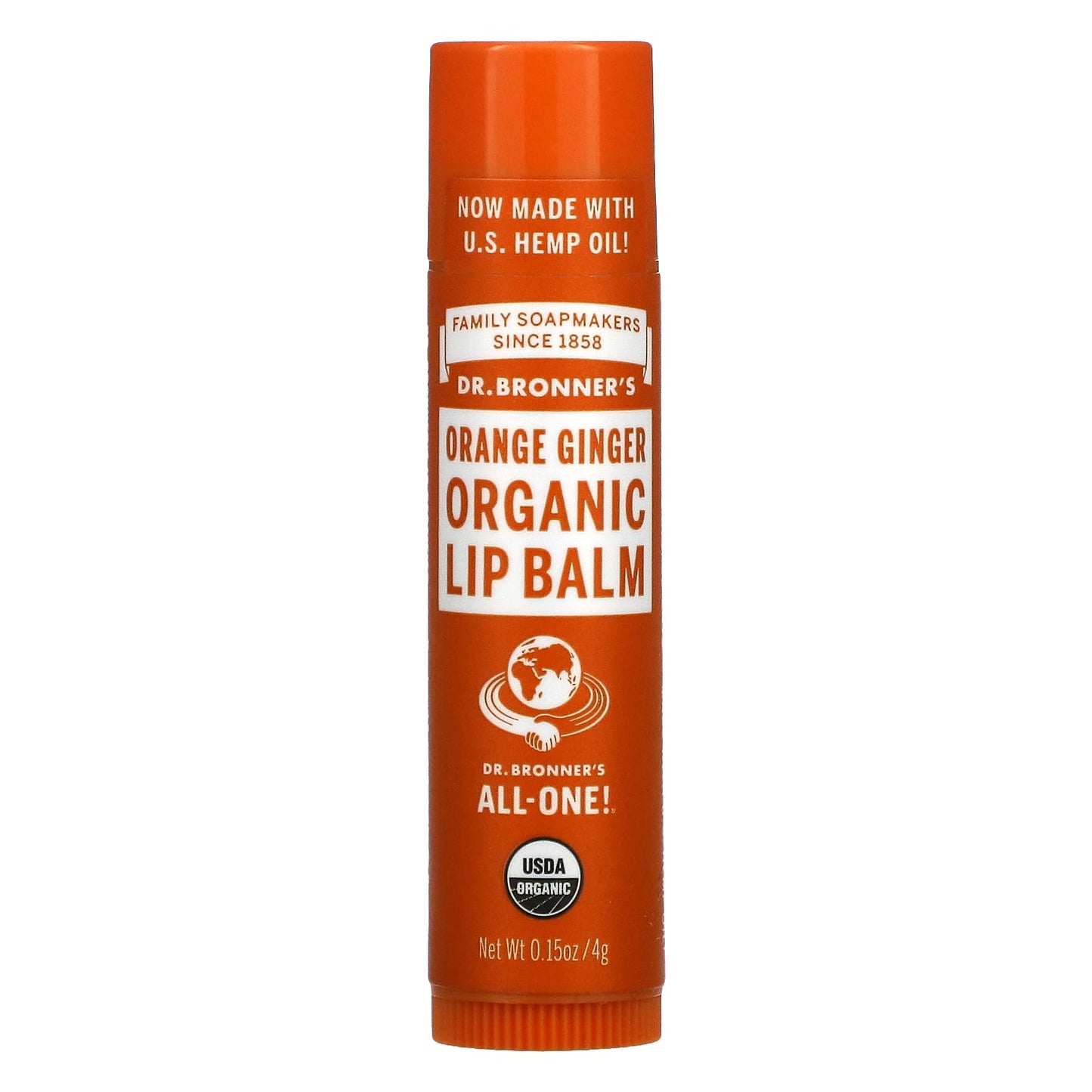 Dr. Bronner's Sun Dog's Organic Lip Balm Orange Ginger - 0.15 oz