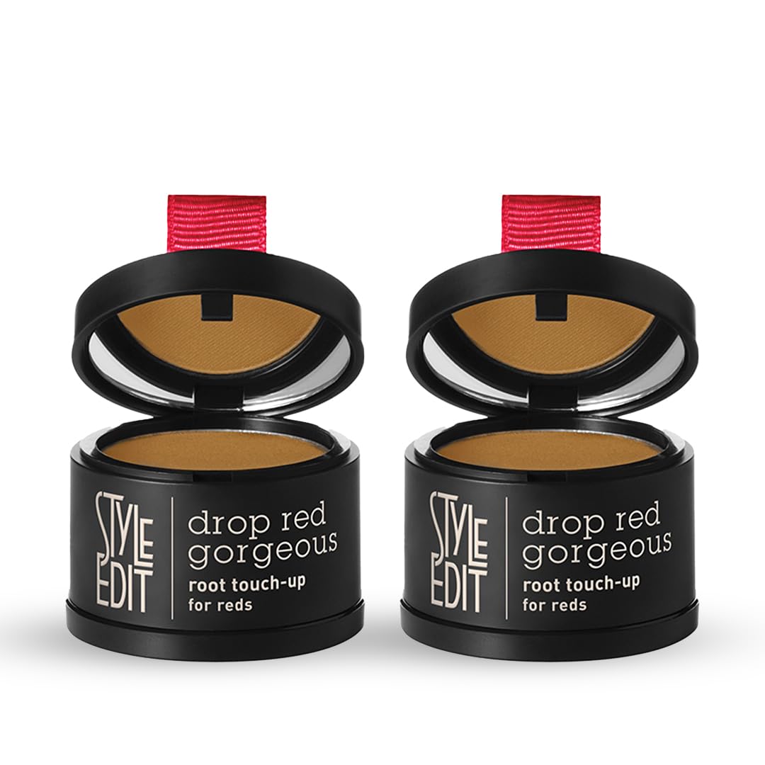 Style Edit Root Touch Up Powder | Temporary Hair Color for Gray Roots and Thinning Hair | Salon-Quality, Transfer-Resistant Hair Concealer | Light Beauty & Personal Care STYLE EDIT