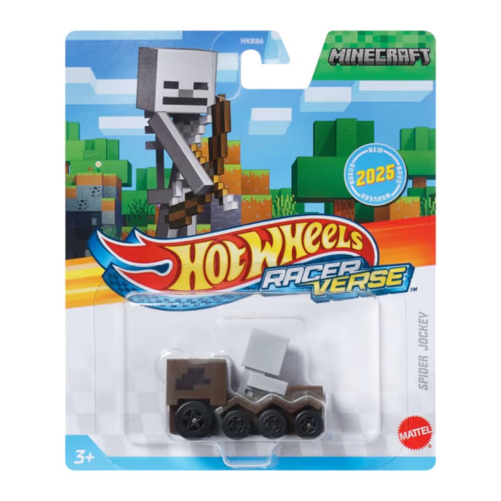 Hot Wheels Racerverse Minecraft Spider Jockey, 2025 Collection, Die-Cast Vehicle