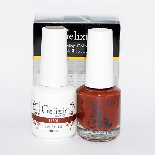 Gelixir Matching Color Gel & Nail Lacquer - 130 Beauty & Personal Care Gelixir