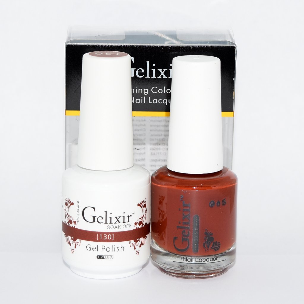 Gelixir Matching Color Gel & Nail Lacquer - 130 Beauty & Personal Care Gelixir