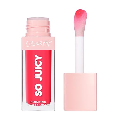 ColourPop So Juicy Plumping Glossy Lip Oil - Hydrating & Plumping Lip Oil with a Sheer Wash of Non-Sticky Color - Infused with Peptides, Ceramides