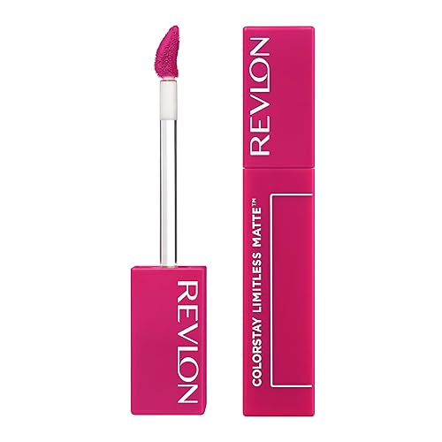 Revlon ColorStay Limitless Matte Liquid Lipstick, Vegan Formula, No-Budge, Longwear Lip Color, Long Lasting, Lightweight/Comfortable, Waterproof, 007
