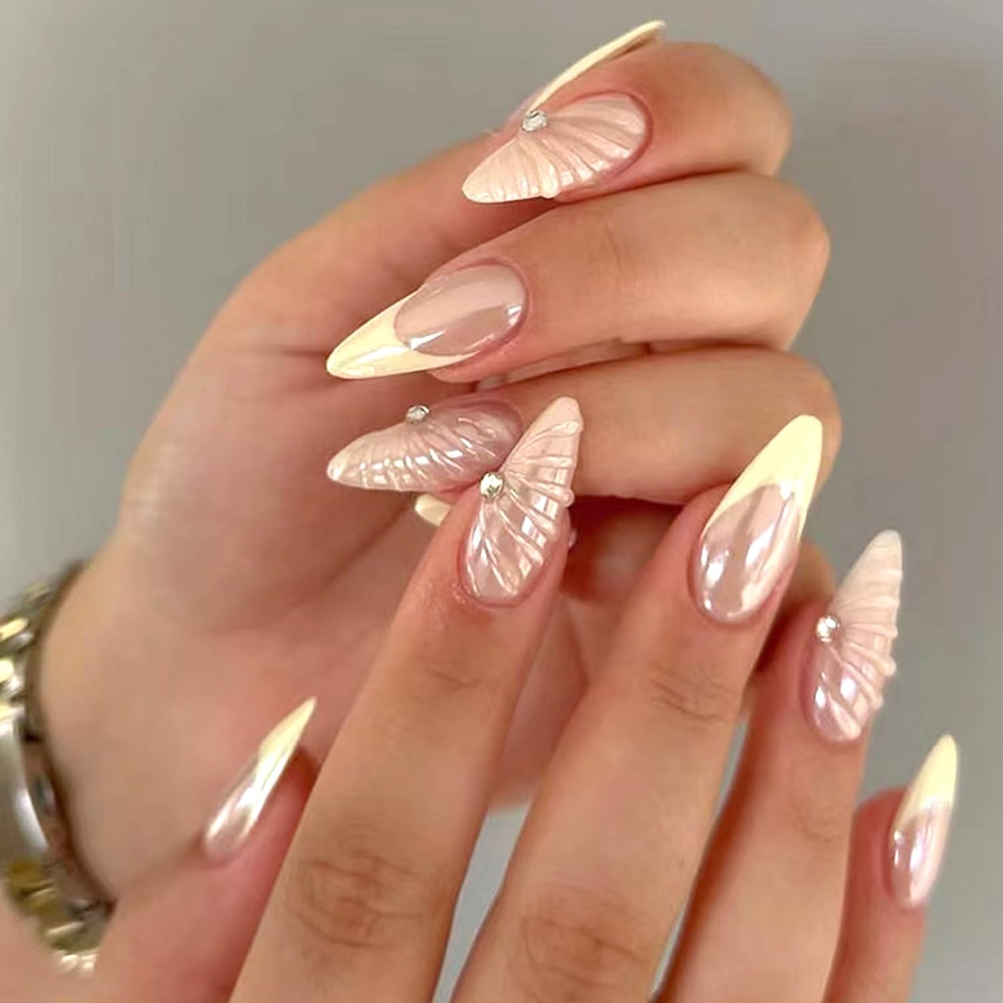 6 Packs (144 Pcs) | Reusable Press on Nails | Stick on Nails 12 Sizes-6 Styles|Almond Nails Beauty and Personal Care Ashowner