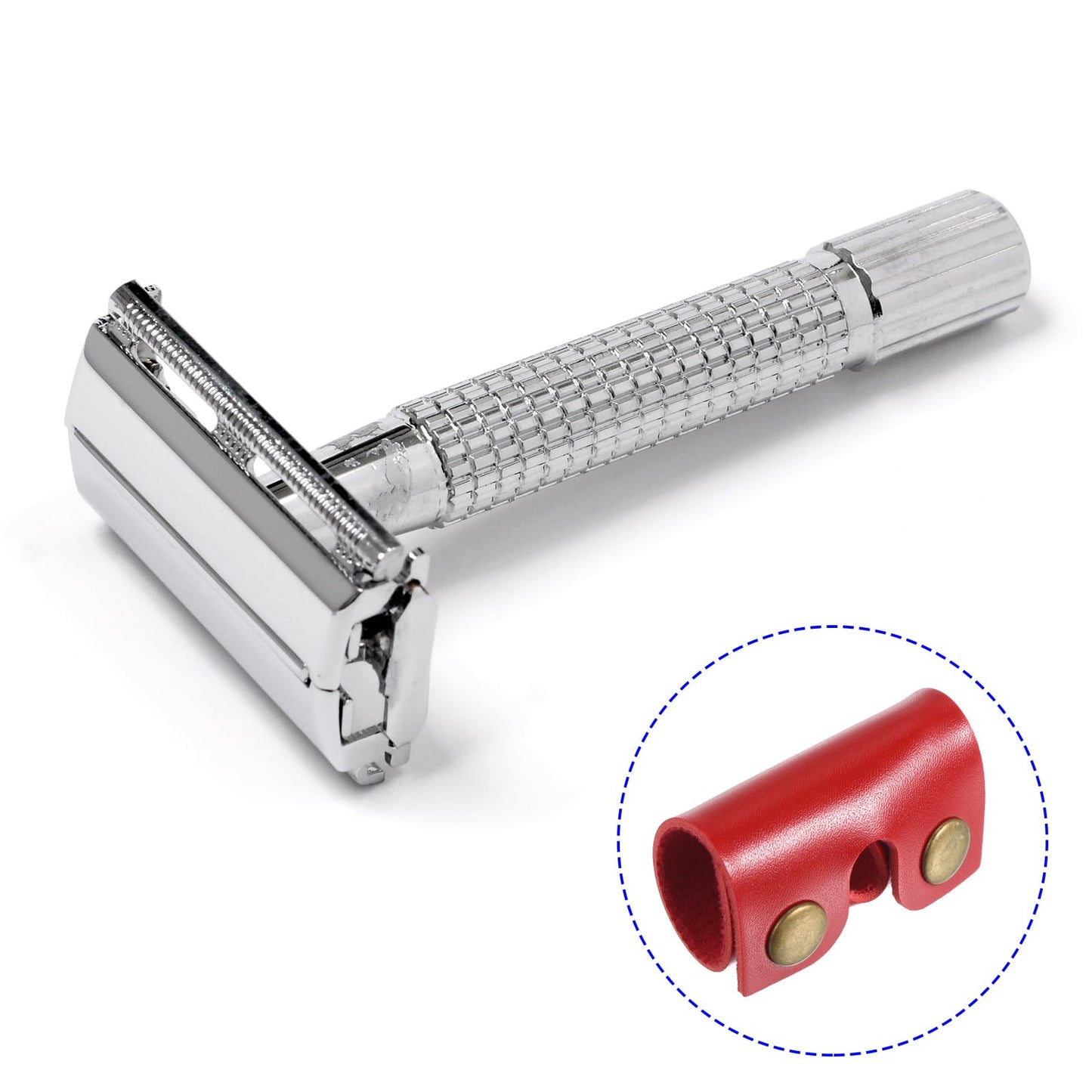 M METERXITY 3 Pack Razor Cover Protective Sheath - Double Edge Leather Safety Razor Protective Sheath Travel Cover, Apply to Shaver Razor (3.3 x 1.8 Beauty and Personal Care M METERXITY