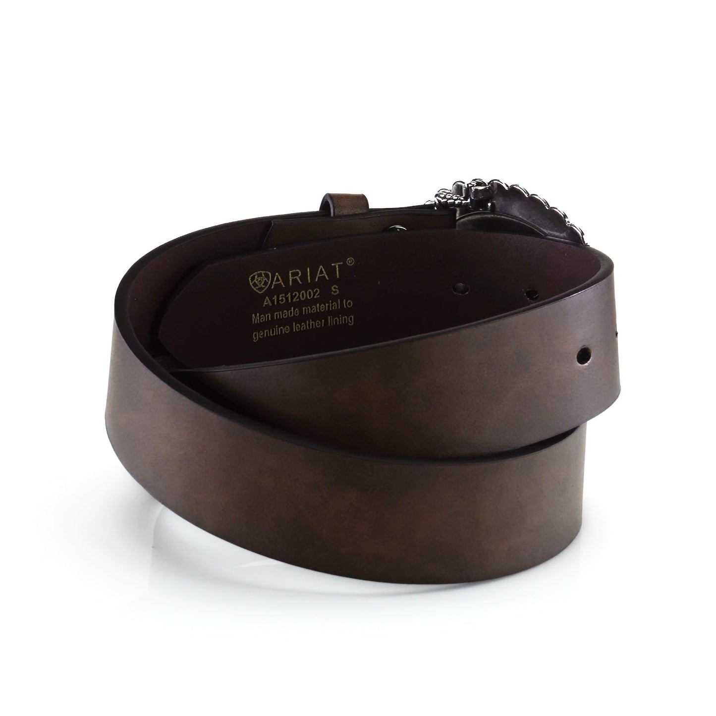 ARIAT Women's Basic Strap Turquoise Belt, Brown, Large