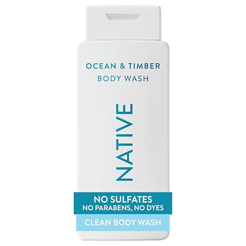 Native Body Wash Contains Naturally Derived Ingredients | For Women & Men, Sulfate, Paraben, & Dye Free Leaving Skin Soft and Hydrated | Ocean