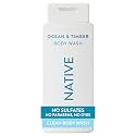 Native Body Wash Contains Naturally Derived Ingredients | For Women & Men, Sulfate, Paraben, & Dye Free Leaving Skin Soft and Hydrated | Ocean