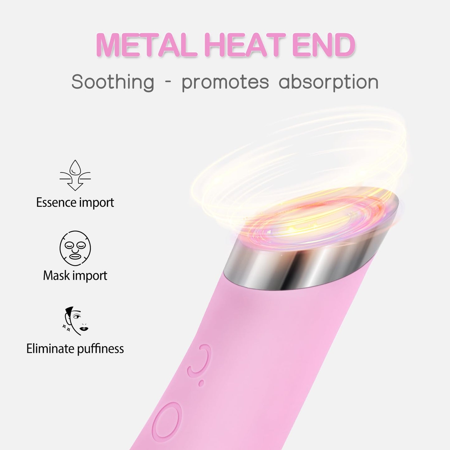 PRITECH Facial Cleansing Brush, Rechargeable Silicone Face Scrubber with Heat Massage End, Vibrating Exfoliator Scrubber for Deep Cleaning, Waterproof Beauty and Personal Care PRITECH