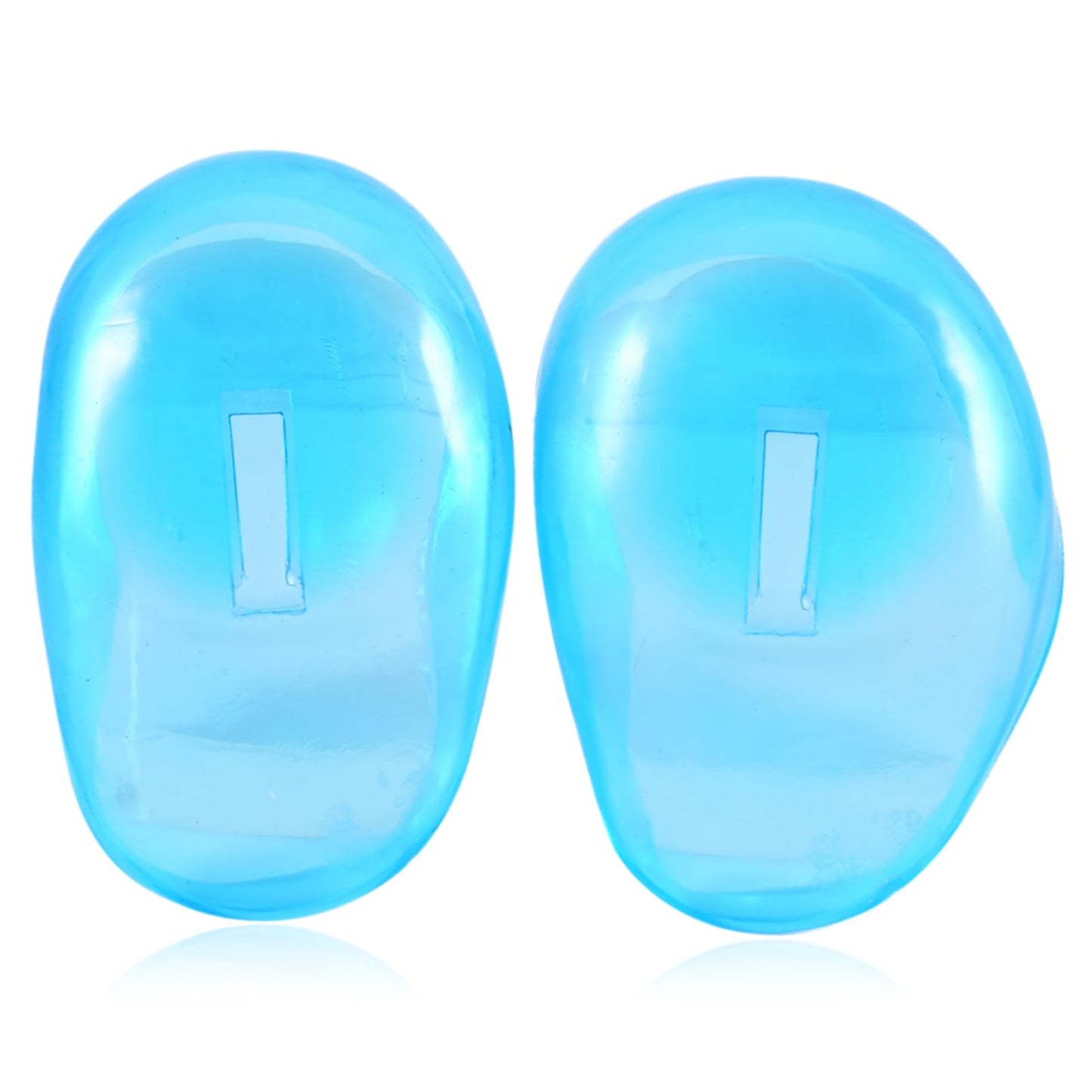 Plastic Ear Cover, 2pcs Blue Ear CoverShield Anti Staining Ear Cover Guard Protector Water Proof Bathing Shower Caps for Hair Salon Beauty and Personal Care equlup