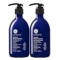 Luseta Color Brightening Blue Shampoo and Conditioner Set Orange & Copper Neutralizing for Brunettes & Dark Blondes, Brassiness Control Tone
