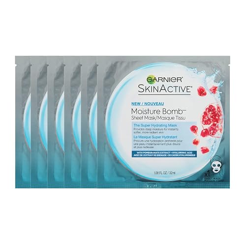 Garnier SkinActive Super Hydrating Sheet Mask, Hydrating, The Super Hydrating 6 Count