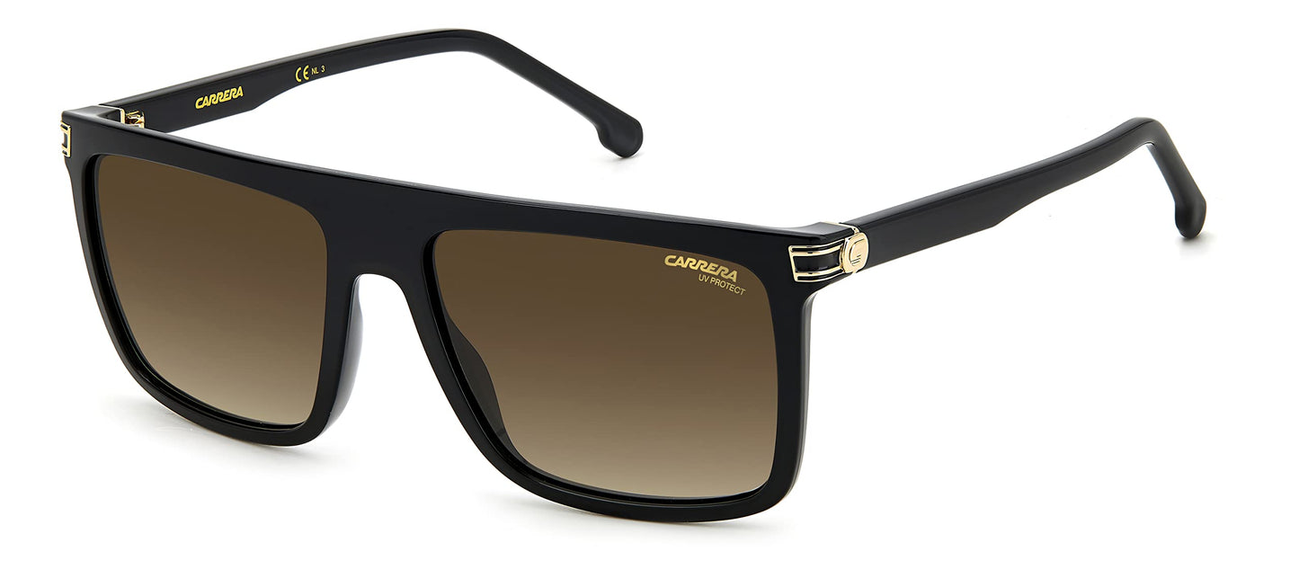 Carrera 1048/S BLACK/GREY BROWN SHADED 58/17/140 unisex Sunglasses