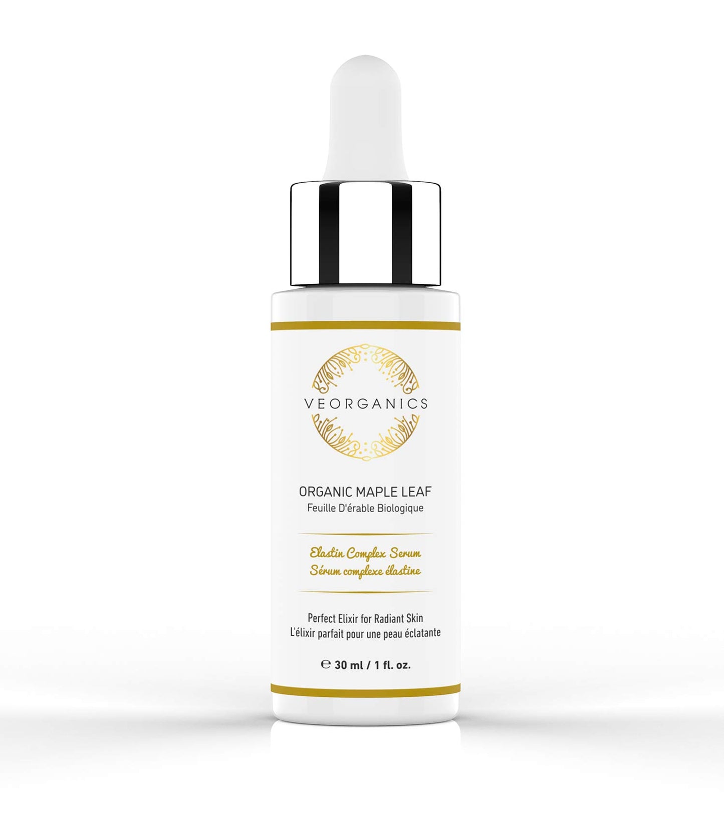 Organic Maple Leaf Elastin Complex Facial Serum - Rich in Vitamin C Serum - Face Serum Skin Care - Anti Aging Serum - Beauty & Personal Care Serum