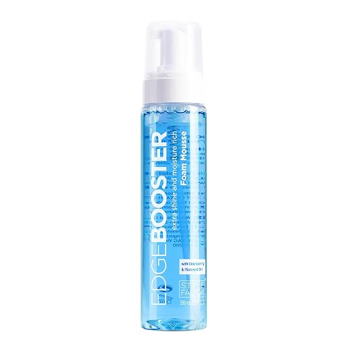 Style Factor EDGE BOOSTER Extra Shine & Moisture Rich Foam Mousse | Lightweight Styling for Curls, Waves, Braids & Locs | Volume & Shine |