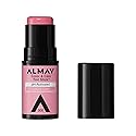 Almay Lip and Cheek Tint, Color & Care Tint Stick, Multi-Use Moisturizing Blush and Lip Color, Dewy Finish, 300 Rose Flush, 0.25 oz