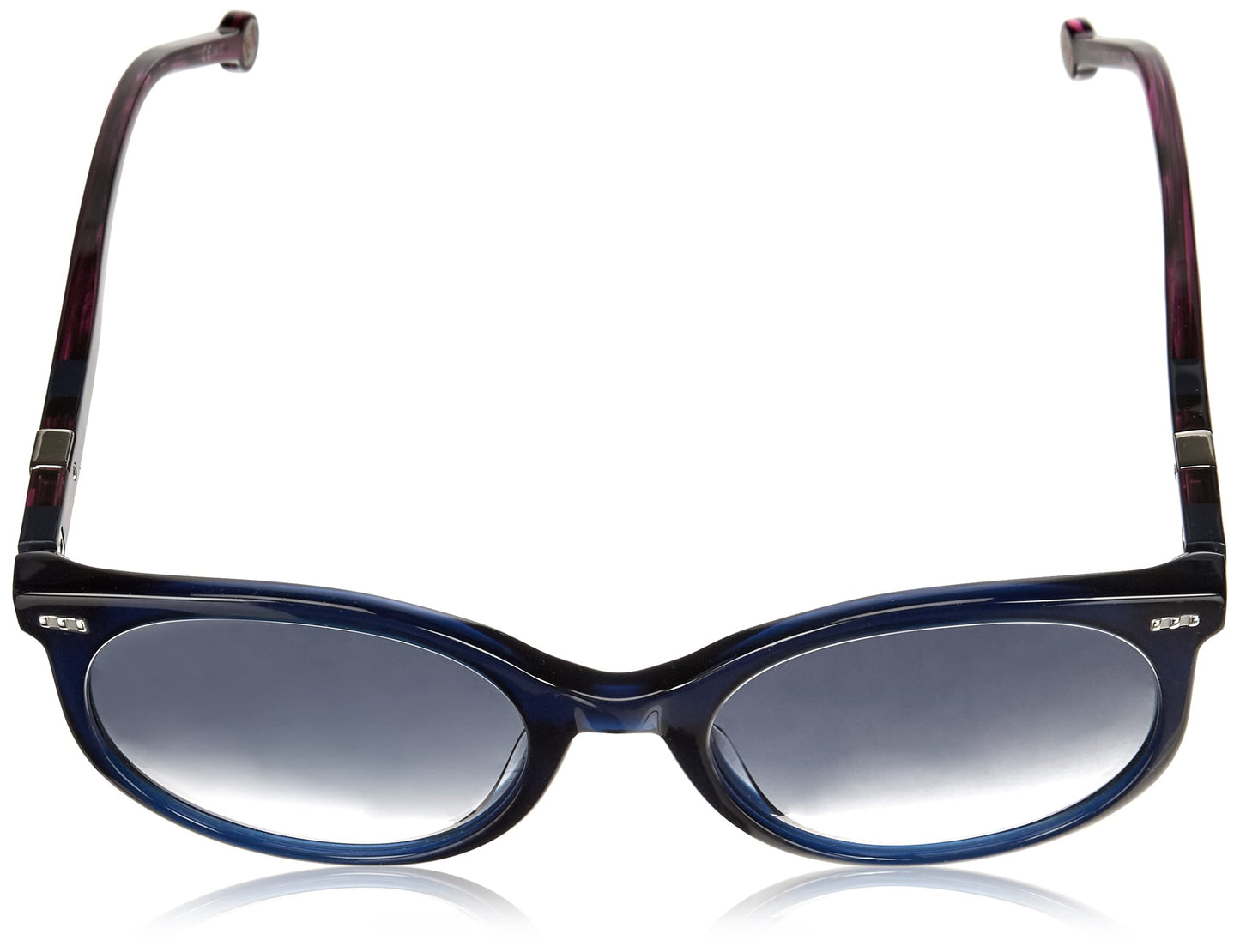Carolina Herrera Gradient Blue Round Ladies Sunglasses CH 0046/S 0WOI 08 56
